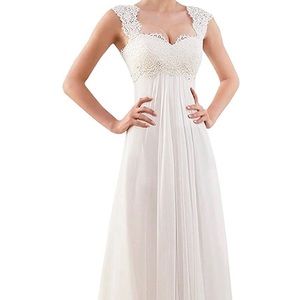 Wedding Dresses for Bride 2021 Sleeveless Lace Petite/Plus